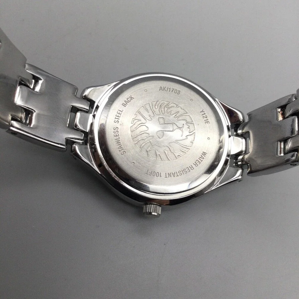 Anne Klein AK/1703 Womens Watch 30mm MOP Bracelet Crystals New Battery 6.75